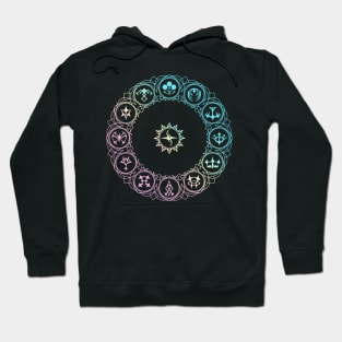 emblem symbols (pastel) Hoodie